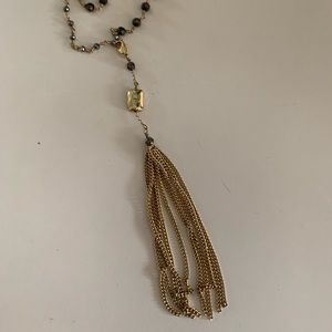 Layered, tassel necklace